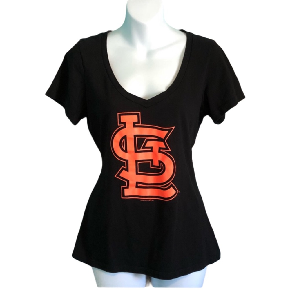 St. Louis Cardinals Genuine Merchandise V-Neck T Shirt Women's Size Large